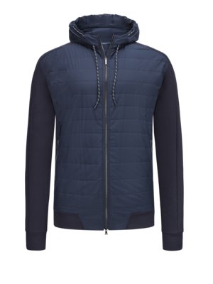 Soft hybrid jacket with padded front, Typhoon Platinum