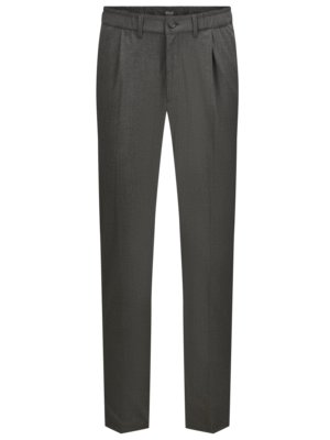 Trousers with elasticated waist and a 24/7 Wooltec finish, Relaxed Fit