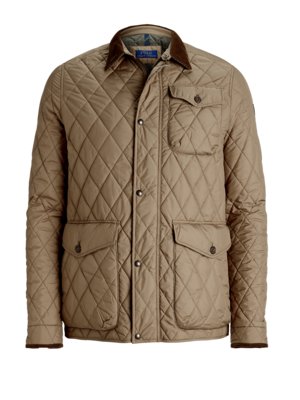 Leichte Steppjacke mit Rautenmuster und aufgesetzten Taschen