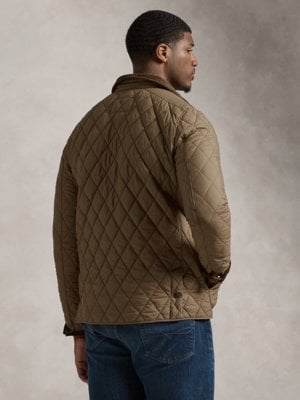 Leichte Steppjacke mit Rautenmuster und aufgesetzten Taschen