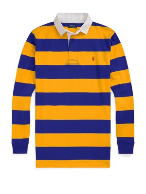 Rugby shirt with embroidered logo