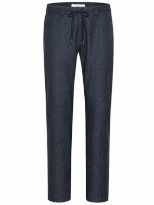 Chino Phil mit Tunnelzug und Schattenstreifen, Cropped Fit