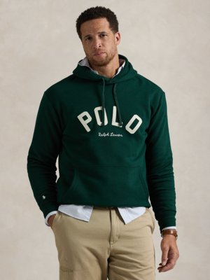 Hoodie mit aufgenähtem Polo-Schriftzug