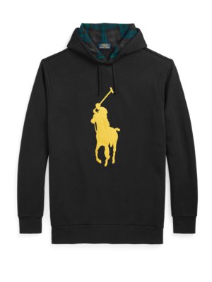 Hoodie mit Logo-Aufnäher