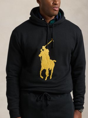 Hoodie mit Logo-Aufnäher