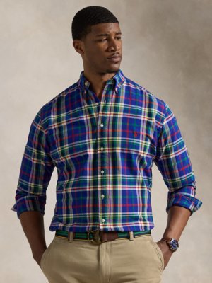 Chemise en qualité Oxford avec logo brodé, Classic Fit