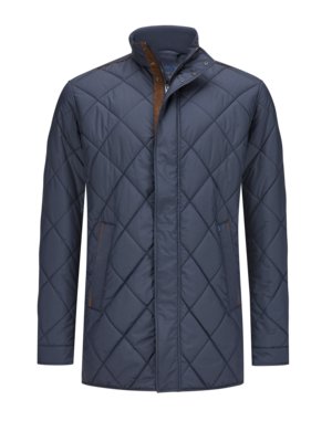 Quilted jacket with velvet details and Primaloft® insulation