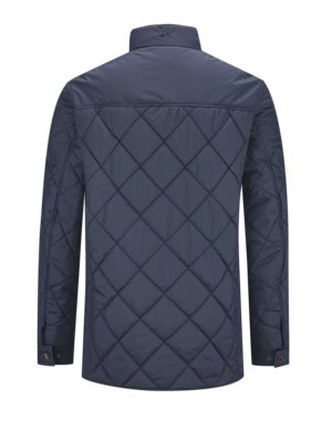 Quilted jacket with velvet details and Primaloft® insulation