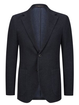 Partially lined blazer in a wool blend with cashmere content