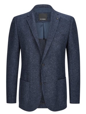 Jersey blazer with Pepita pattern, Regular Fit 