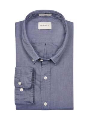 Shirt in Oxford fabric with breast pocket, Regular Fit