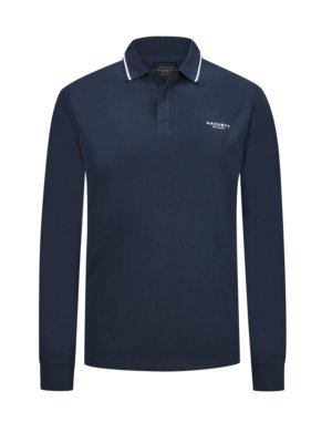 Piqué-Poloshirt in Stretch-Qualität mit Logo-Stickerei