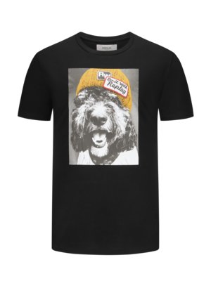 T-shirt avec chien imprimé