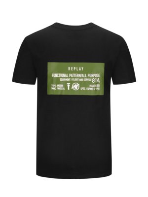 T-Shirt mit Logo-Print und Print auf Rückenseite