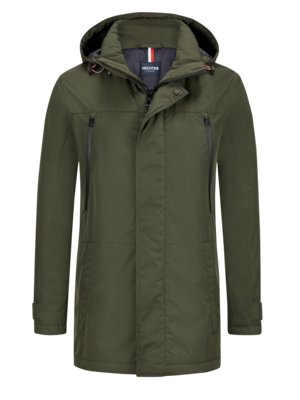 H-XTECH-parka met wattering en afneembare capuchon