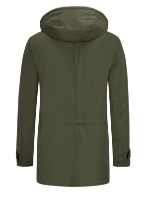 H-XTECH-parka met wattering en afneembare capuchon