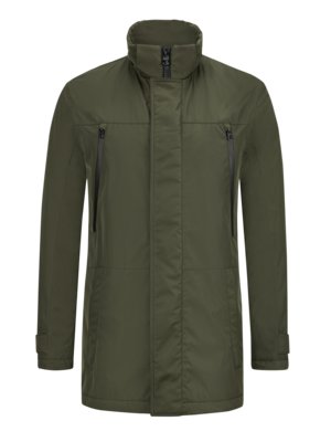 H-XTECH-parka met wattering en afneembare capuchon