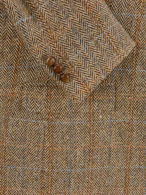 Gevoerd colbert van Harris Tweed met elleboog-patches