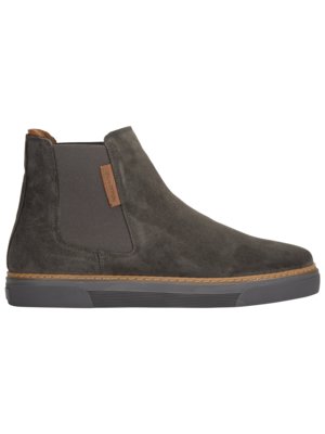 Chelsea boots met sportieve rubberen zool