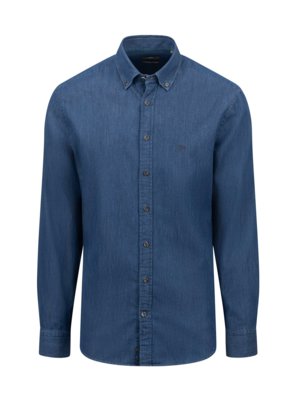 Denim shirt made of cotton