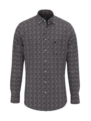 Cotton shirt with all-over print