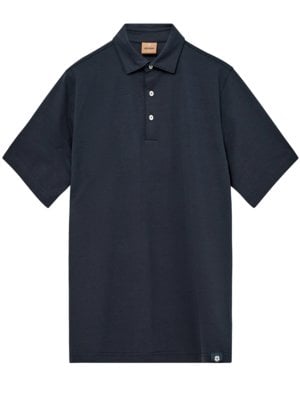 Plain polo shirt in jersey fabric, extra long