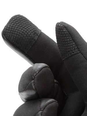 Gants avec détails en cuir et doublure chaude