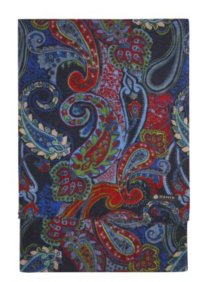 Écharpe légère en laine à motif paisley