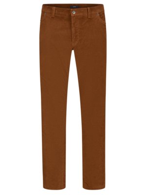 Pantalon en velours côtelé élastique, Regular Fit