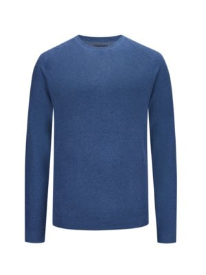 Leichter Pullover in Perstrick mit O-Neck