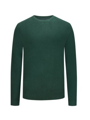 Leichter Pullover in Perstrick mit O-Neck