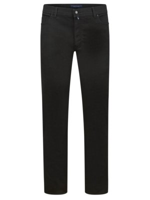 Elastic trousers with fine herringbone pattern, Modern Fit