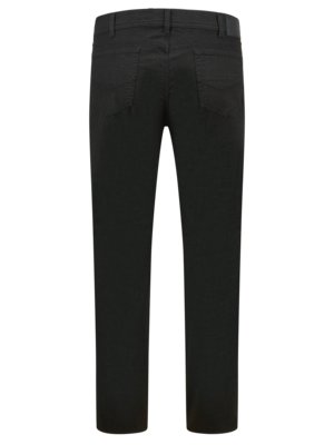 Elastische broek met fijn visgraat-patroon, modern fit