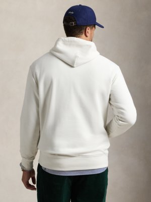 Hoodie mit aufgenähtem Polo-Schriftzug