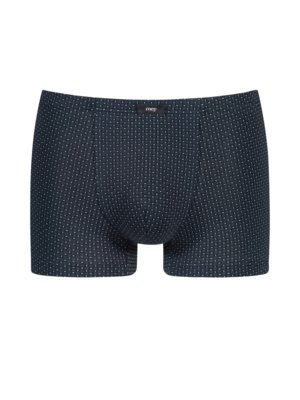 Boxer shorts with all-over print and stretch fabric