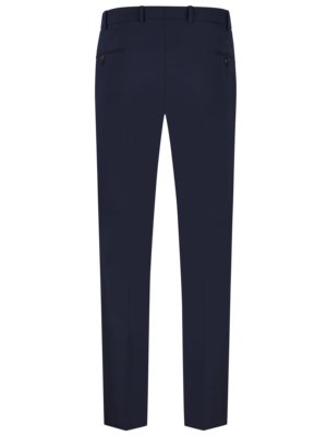 Pantalon de costume modulable en fin coton mélangé, Regular Fit