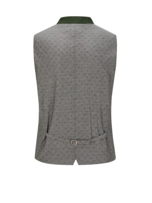 Traditional waistcoat with fine jacquard pattern