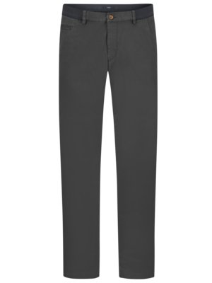 Chinos with stretch content and elastic waistband, Regular Fit