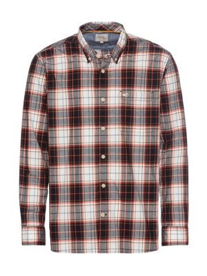 Light cotton shirt with check pattern