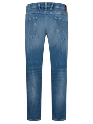 Jeans Anbass mit Distressed-Details, Slim Fit