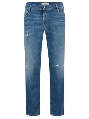 Jeans Anbass mit Distressed-Details, Slim Fit