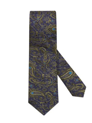 Krawatte aus Seide-Baumwollnmix mit Paisley-Muster