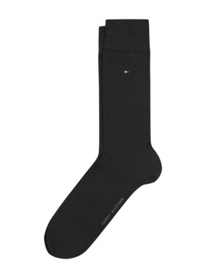 Socken mit Stretchanteil und Logo-Stickerei