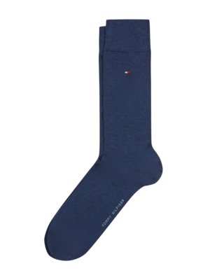 Socks with stretch and embroidered logo