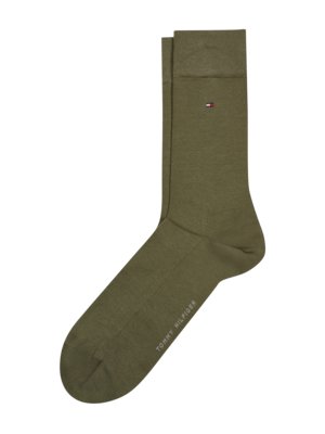 Socks with stretch and embroidered logo