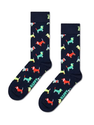 Socken mit Dackel Allover-Print und Stretchanteil