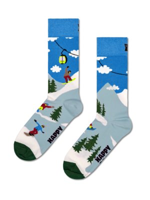 Socken mit Snowboard-Motiven