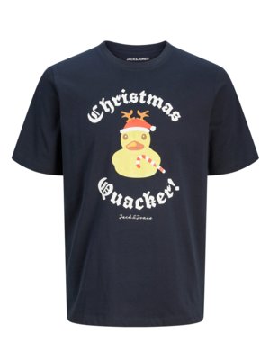 T-shirt avec impression sur le devant esprit noël