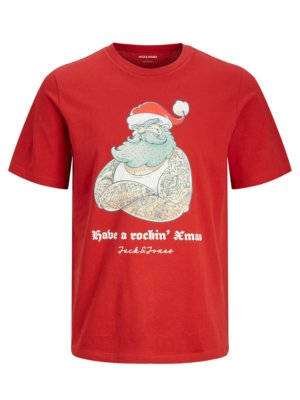 T-shirt avec impression sur le devant esprit noël