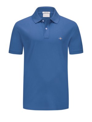 Poloshirt in Piqué-Qualität mit Logo-Stickerei, Regular Fit